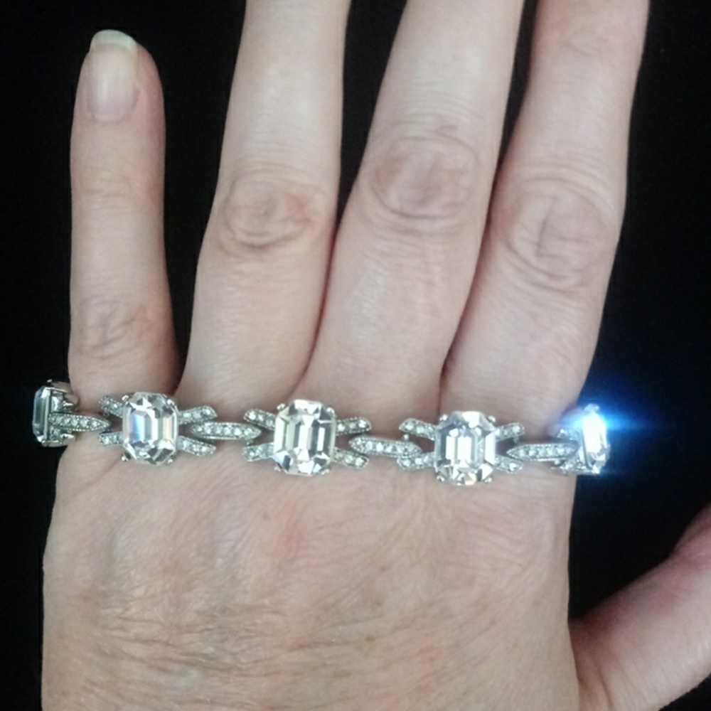 Art Deco Crystal Bracelet